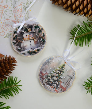 Christmas and New Year Decor Kit Decoration Winter guest