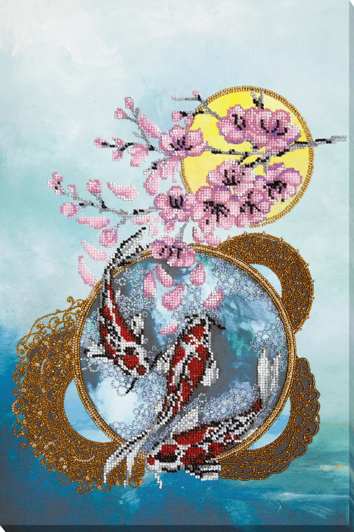 Bead Embroidery Kit Main Bead Embroidery Kit Flower carps