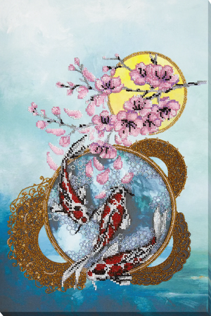 Bead Embroidery Kit Main Bead Embroidery Kit Flower carps
