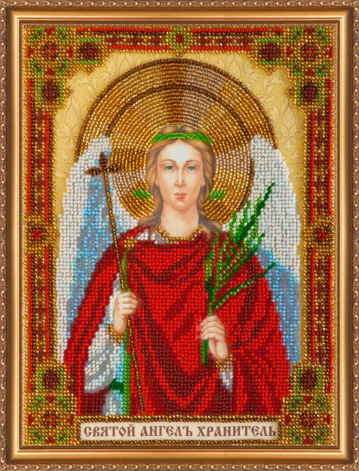 Bead Embroidery Kit Main Bead Embroidery Kit Holy Guardian Angel