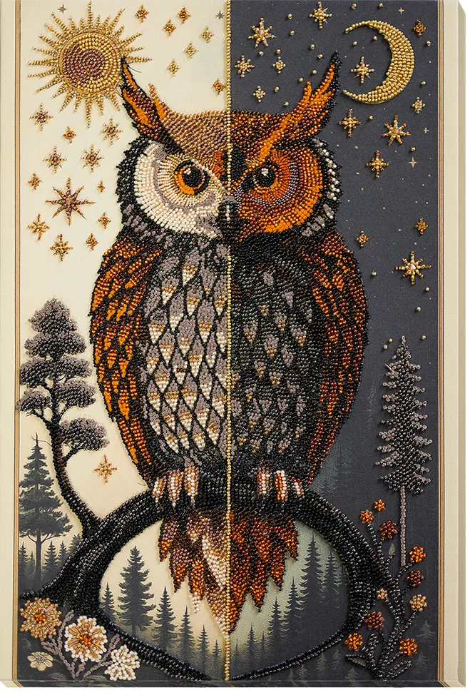 Bead Embroidery Kit Main Bead Embroidery Kit The oracle between day and night