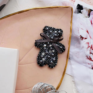 Brooch Embroidery Kit Decoration Bear