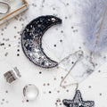 Brooch Embroidery Kit Decoration Moon