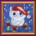Magnets Bead Embroidery Kit Mini Magnets Bead embroidery kit Little owl and mistletoe