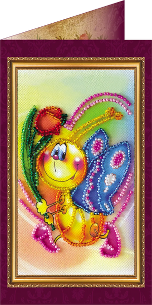 Postcards Bead Embroidery Kit Postcard Bead embroidery kit Congratulations – 6
