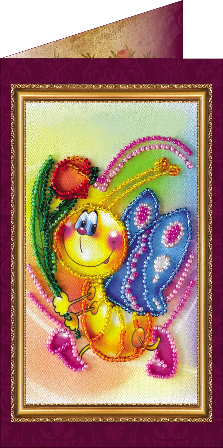 Postcards Bead Embroidery Kit Postcard Bead embroidery kit Congratulations – 6