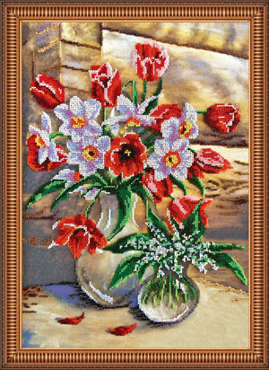 Bead Embroidery Kit Main Bead Embroidery Kit Breath of Spring