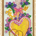 Postcards Bead Embroidery Kit Postcard bead embroidery kits Happy Wedding – 4