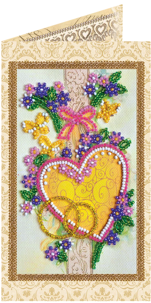Postcards Bead Embroidery Kit Postcard bead embroidery kits Happy Wedding – 4