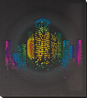 Bead Embroidery Kit Main Bead Embroidery Kit Night in the city