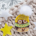 Brooch Embroidery Kit Decoration Owl Kuzya