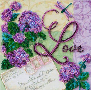 Bead Embroidery Kit Mini Bead embroidery kit Love