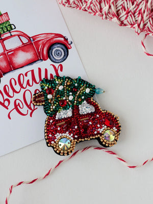 Brooch Embroidery Kit Decoration Christmas car