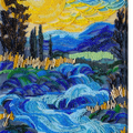 Bead Embroidery Kit Main Bead Embroidery Kit There behind the waterfall