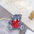 Brooch Embroidery Kit Decoration Bear in love