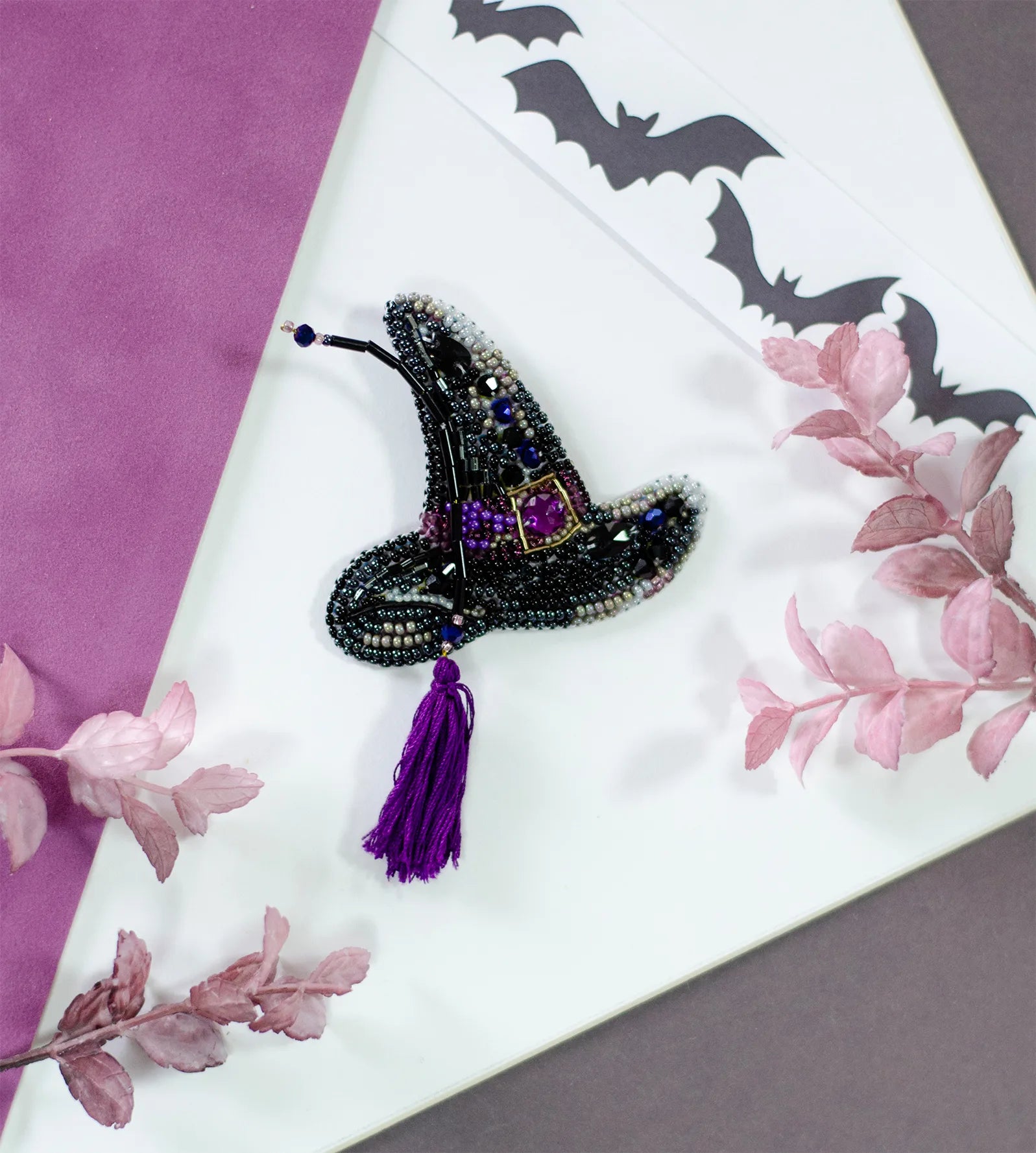 Brooch Embroidery Kit Decoration Witchcraft business (Decoration)
