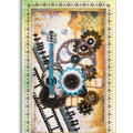 Postcards Bead Embroidery Kit Postcard-envelope for microbead embroidery Guitar