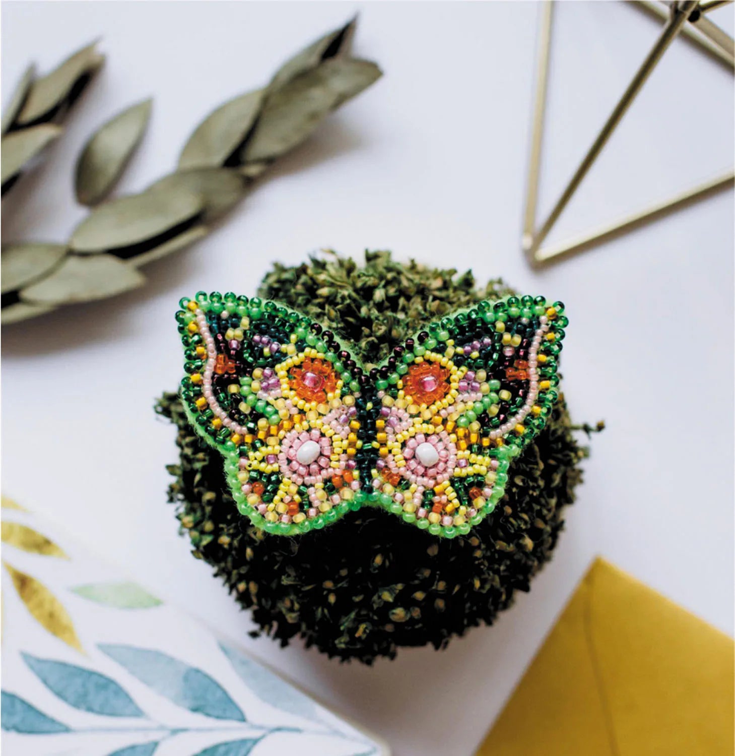 Brooch Embroidery Kit Decoration Summer mood