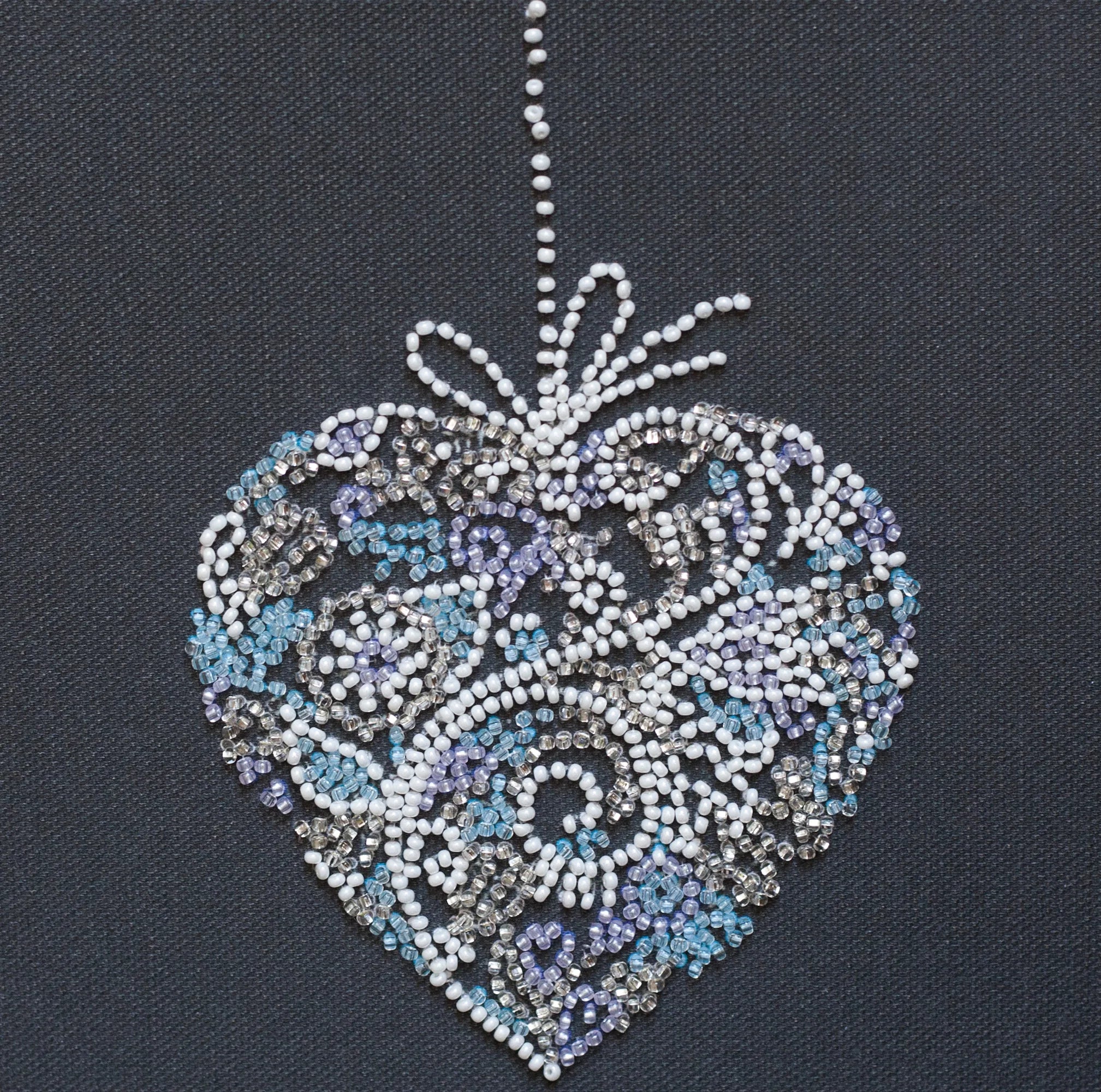 Bead Embroidery Kit Mini Bead embroidery kit Lace heart