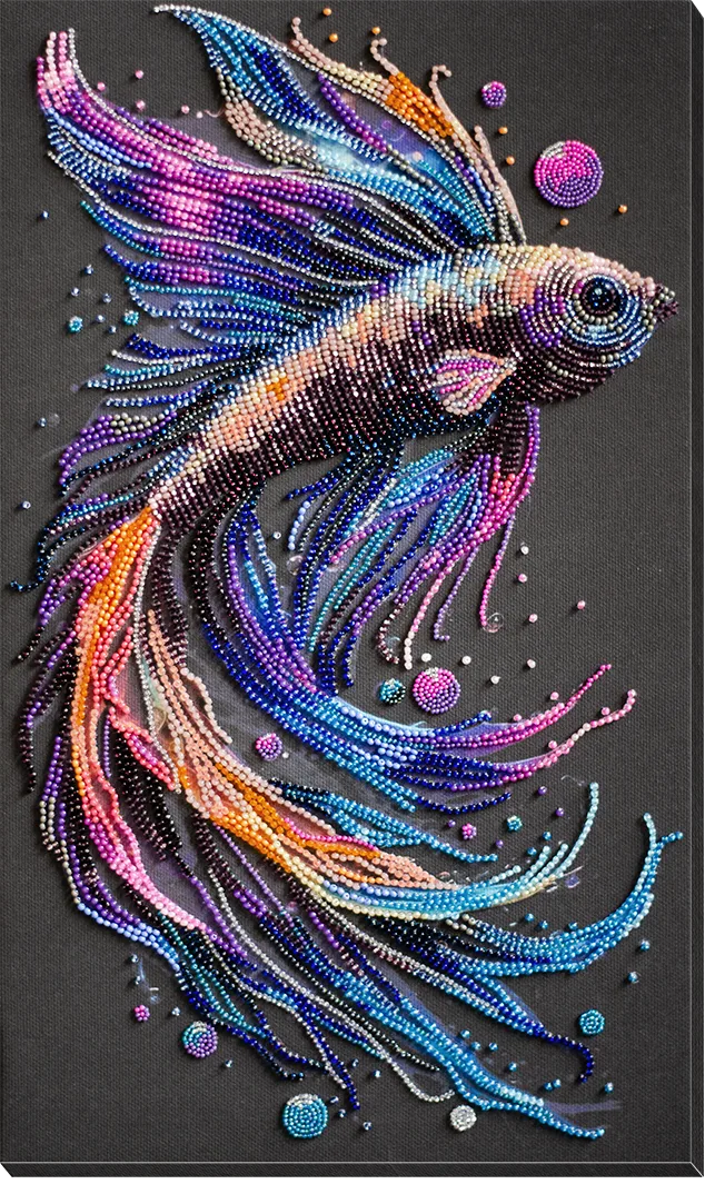 Bead Embroidery Kit Main Bead Embroidery Kit Waves of Color