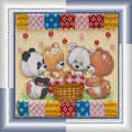 Bead Embroidery Kit Mini Bead embroidery kit Bears and basket