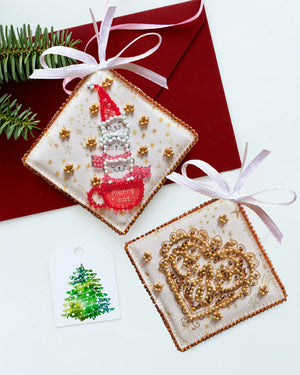 Christmas and New Year Decor Kit Decoration We treat you to tea