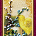 Postcards Bead Embroidery Kit Postcard Bead embroidery kit Easter – 1