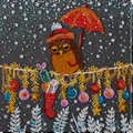 Bead Embroidery Kit Mid-sized bead embroidery kit Owl's gift