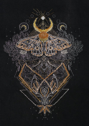 Cross Stitch Kit Cross-stitch kits Night moth