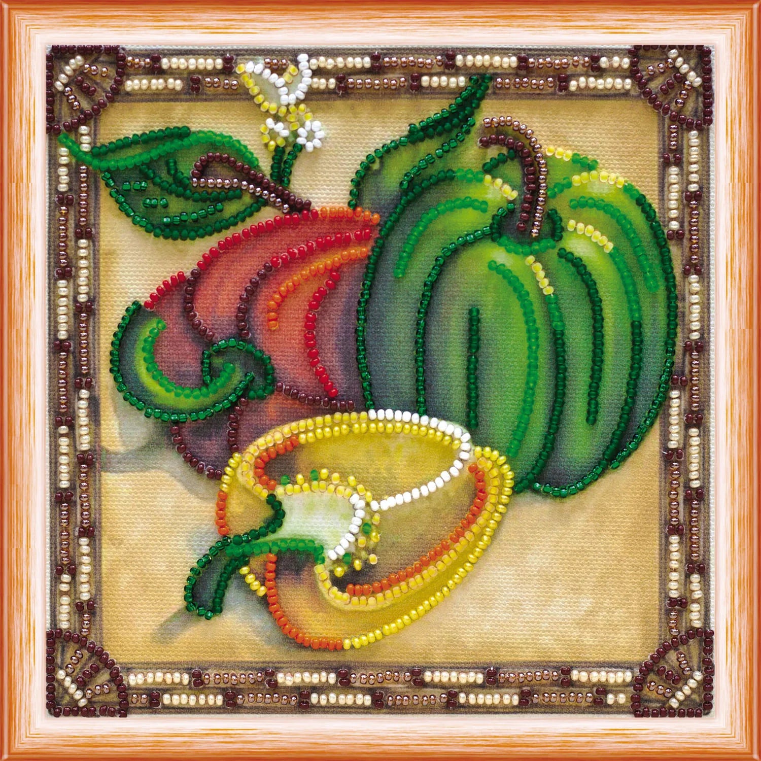 Bead Embroidery Kit Mini Bead embroidery kit Sweet Peppers