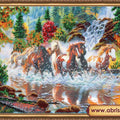 Bead Embroidery Kit Main Bead Embroidery Kit Seven horses