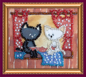 Magnets Bead Embroidery Kit Magnets Bead embroidery kit Catty tea time