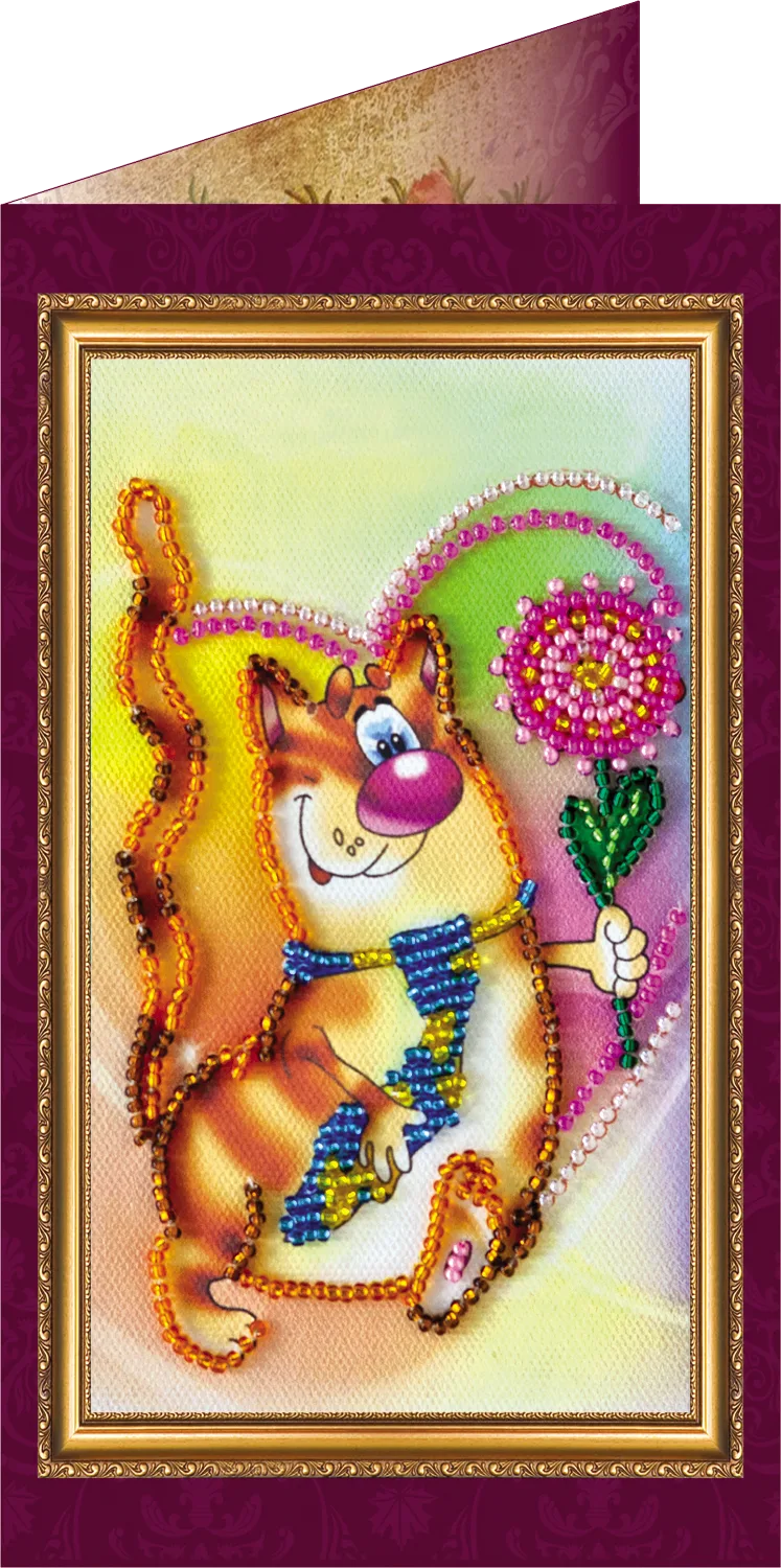 Postcards Bead Embroidery Kit Postcard Bead embroidery kit Congratulations – 4