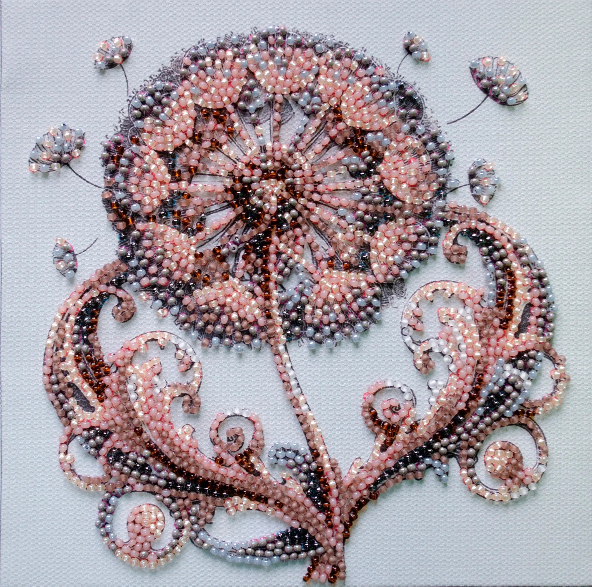 Bead Embroidery Kit Mini Bead embroidery kit Weightless tenderness
