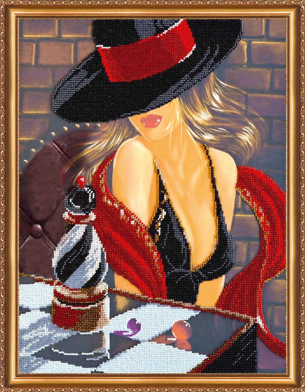 Bead Embroidery Kit Main Bead Embroidery Kit Chess queen