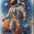 Bead Embroidery Kit Main Bead Embroidery Kit Cosmic Traveler (Adventure stories)