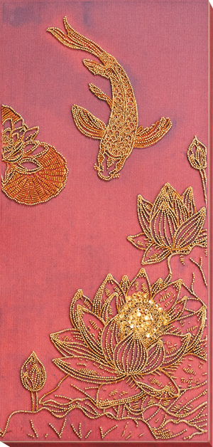 Bead Embroidery Kit Main Bead Embroidery Kit Koi red