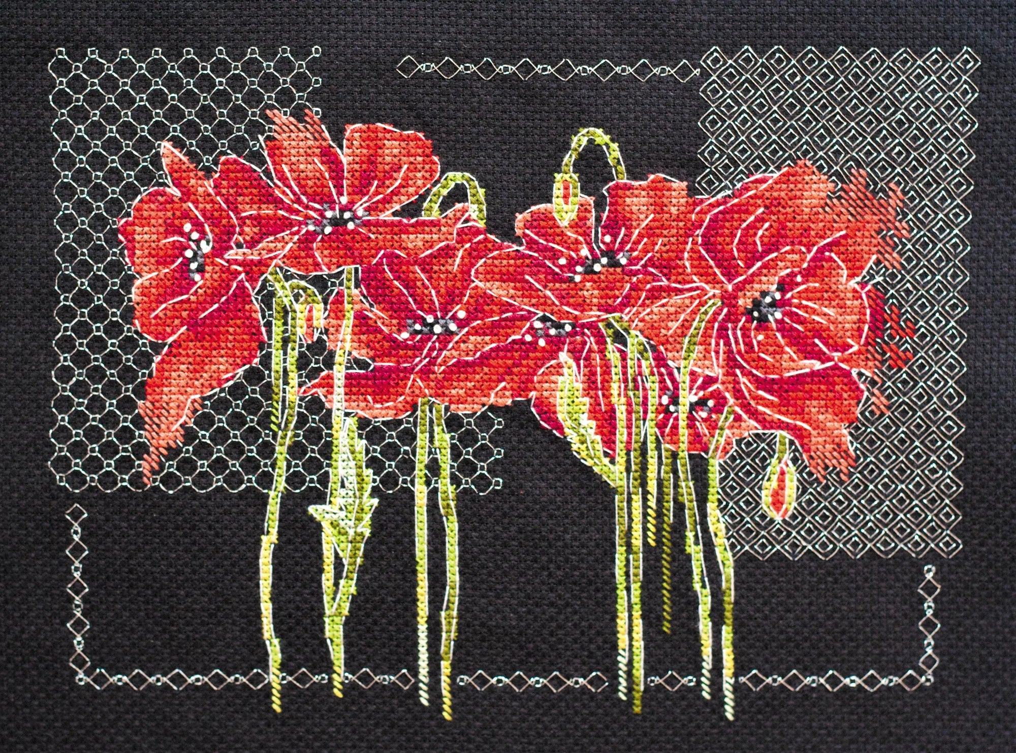 Cross Stitch Kit Cross-stitch kits Poppies