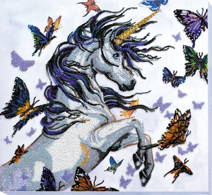 Bead Embroidery Kit Main Bead Embroidery Kit Unicorn