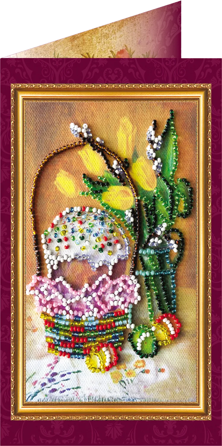 Postcards Bead Embroidery Kit Postcard Bead embroidery kit Easter – 9