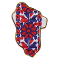 Magnets Bead Embroidery Kit Kits for embroidery with beads magnets "Map of Ukraine" Lugansk region