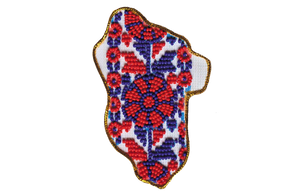 Magnets Bead Embroidery Kit Kits for embroidery with beads magnets "Map of Ukraine" Lugansk region