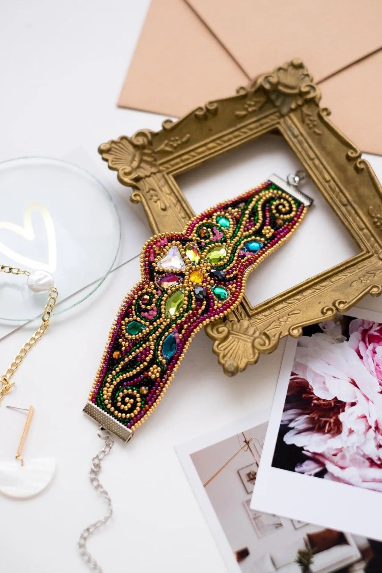 Bracelet Embroidery Kit Decoration Golden ornament