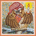 Bead Embroidery Kit Mini Bead embroidery kit Owl