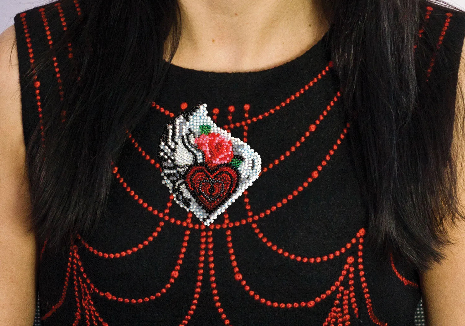 Bead Embroidery Kit On Clothes Decoration Secrets of the heart
