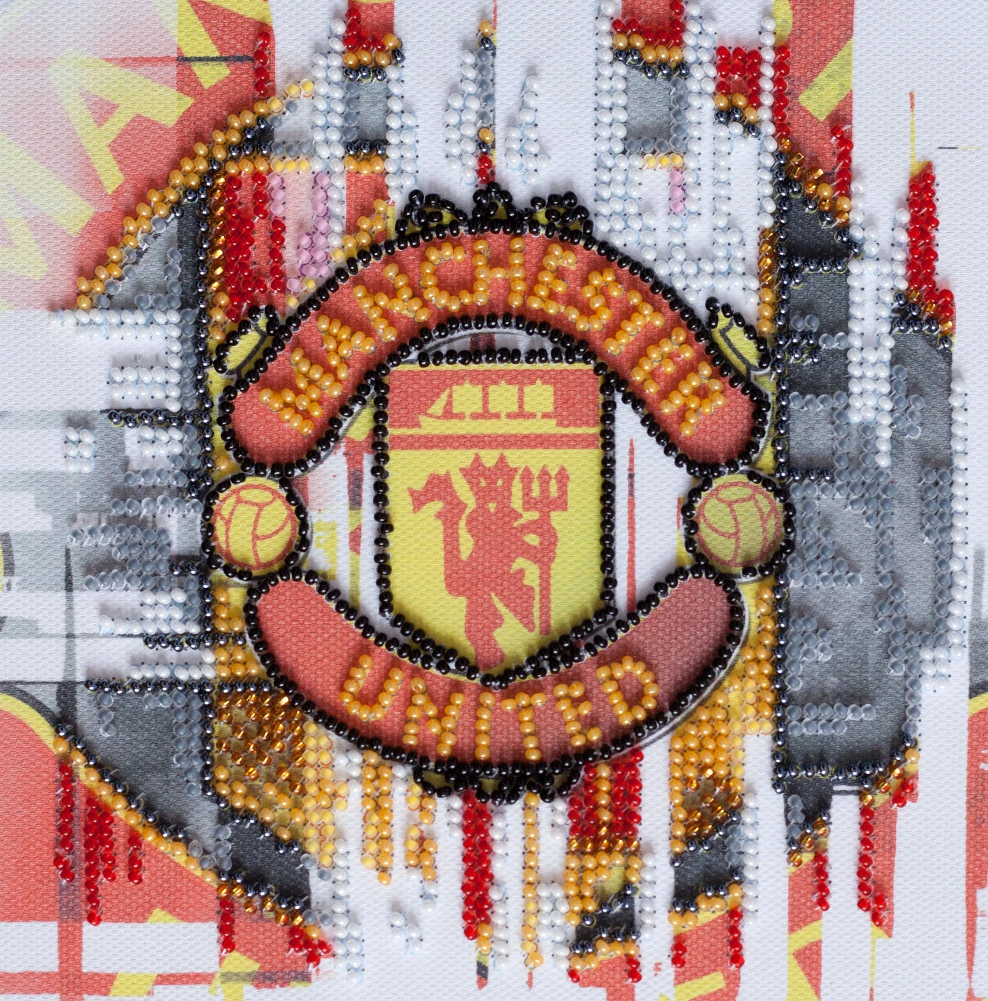 Bead Embroidery Kit Mini Bead embroidery kit FC Manchester United