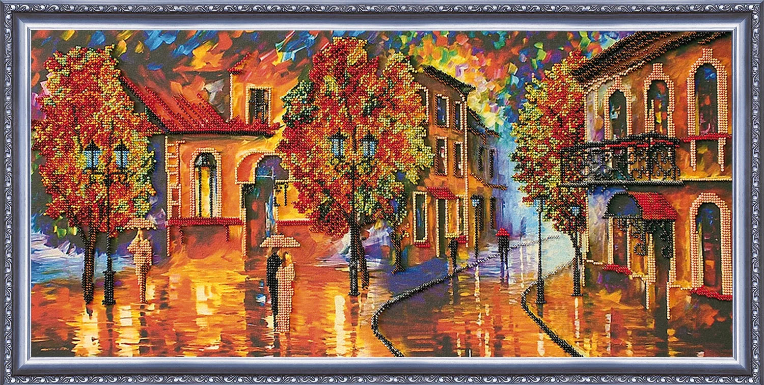 Bead Embroidery Kit Main Bead Embroidery Kit October colours