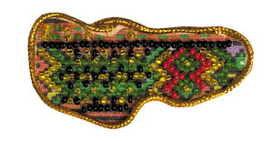 Magnets Bead Embroidery Kit Kits for embroidery with beads magnets "Map of Ukraine" Zacarpatska region