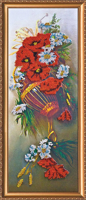 Bead Embroidery Kit Main Bead Embroidery kit Wild flowers