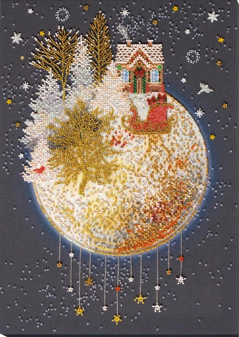 Bead Embroidery Kit Main Bead Embroidery Kit Christmas tale